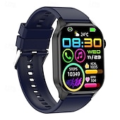 cheap Smartwatch-Smartwatch 2-Inch OLED Screen Bluetooth Call Voice Assistant Heart Rate And Blood Glucose Monitoring Waterproof Bluetooth Call Non-Invasive Blood Glucose Measurement Blood Component Measurem