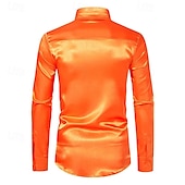 economico camicia da uomo con bottoni-Per uomo Camicia Camicia Estiva Camicia casual Camicia da Spiaggia Camicia con Colletto Camicia con Bottoni Nero Bianco Giallo Rosso Blu marino Manica Lunga Semplice Bavero Vacanza Camicia hawaiana