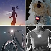 cheap Head Lights-Rechargeable LED Safety Light - High Visibility Magnetic Clip-On Hat Flashlight for Night Running Walking &amp; Hiking