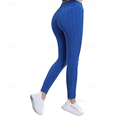 tanie Legginsy i legginsy do jogi-Damskie Spodnie do jogi Legginsy do jogi Podstawowy Wyszczuplenie brzucha Podnoszenie pośladków Wysoka talia Joga Trening w siłowni Pilates Legginsy 3/4 Rajstopy Moda Czarny Różowy Czerwony Jesie