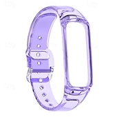 baratos Pulseiras de relógio Samsung-Pulseiras de Relógio para Samsung Galaxy Fit 2 SM-R220 Silicone Substituição Alça Ajustável Pulseira Esportiva Pulseira