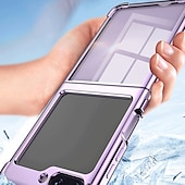 お買い得  サムスン用ケース-サムスン ギャラクシー Z フリップ 6 Z フリップ 5 Z フリップ 4 Z フリップ 3 用フォンケース ショックプルーフ プレーティング
