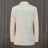 cheap Outfits-Disco 1980s Pants Outfits Suits &amp; Blazers Disco Sequins Men&#039;s Masquerade Performance Party Club Adults&#039; Coat Pants All Seasons