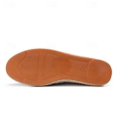 halpa Miesten loaferit ja nauhattomat kengät-miesten beige canvas espadrille-slip-on kengät juuttiköysipohjalla – mukavat kesäiset vapaa-ajan jalkineet