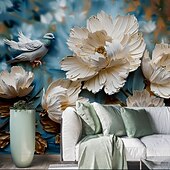 cheap Wallpaper-Abstract 3D Wallpaper Traditional Chinese Painting Home Decoration Wall Mural Roll Peel and Stick Removable PVC/Vinyl Material Self Adhesive/Adhesive Required Wall Decor for Living Room