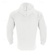 cheap Basic Hoodies-Men&#039;s Hoodie Black White Khaki Light Grey Dark Gray Hooded Plain Front Pocket Sports &amp; Outdoor Daily Holiday Polyester Streetwear Basic Casual Spring &amp;  Fall Clothing Apparel Hoodies Sweatshirts