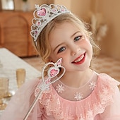 preiswerte Haarreifen &amp; Tiaras-2 Stück kinderkleidung Mädchen Haarzubehör Tiara Aktiv Süß Party Geburtstag Herz Rosa Blau