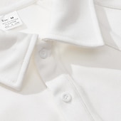 economico Polo classica da uomo-Per uomo Felpa Pullover Polo da golf Formale Ufficio Classico Manica lunga Di tendenza Comodo Tinta unica Liscio Bottoni Autunno Inverno Nero Bianco Verde Cachi Grigio Felpa Pullover