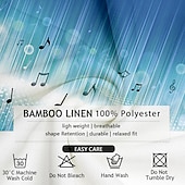 cheap Music and Guitars-Men&#039;s Notes Casual Shirt Button Up Shirt Short Sleeve Casual Causal Casual Summer Spring Turndown Button Up Blue