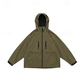baratos Casacos Leves, Polares &amp; Caminhada-Homens Mulheres Jaqueta Softshell Jaqueta de Trilha Ao ar livre A Prova de Vento Impermeável Jaqueta leve Jaqueta corta-vento Viajar Preto Verde Tropa