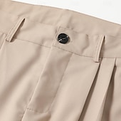 baratos Magro-Homens Social Calças Calça verão Calça casual Calças de Terno Bolso frontal Perna reta Tecido Conforto Comprimento total Casamento O negócio Clássico Preto Azul Marinha Micro-Elástica