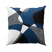billige geometrisk stil-argyle mønster dekorative putetrekk 1 stk myk firkantet putetrekk putetrekk for soverom stue sofa sofa stol svart grå hvit rød