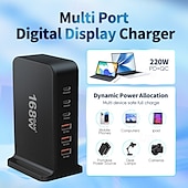 levne USB rozbočovače-USB 3.0 Náboje 6 Přístavy 6 v 1 Funkce podpory napájení Rozbočovač USB s USB 3.0 Typ B 5V / 3A Dodávka energie Pro Notebook Tablet Chytrý telefon