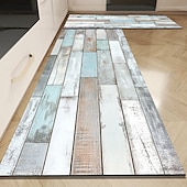economico Tappeti corridoio-tappeto effetto legno vintage tappeto da cucina tappeto antiscivolo antiolio tappeto da soggiorno tappeto da interno ed esterno arredamento camera da letto tappeto da bagno tappeto da ingresso zerbino