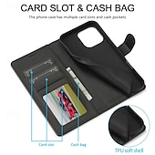 economico Cover per iPhone-telefono Custodia Per iPhone 16 Pro Max Plus iPhone 15 Pro Max Plus iPhone 14 13 12 11 Pro Max Plus Mini Copertina ribaltabile Con supporto A calamita Slot per schede Retrò TPU pelle sintetica