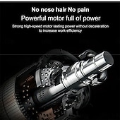 お買い得  脱毛器・シェーバー-ポータブル電動耳鼻トリマー鼻毛トリマー男性女性脱毛シェービングカミソリ眉毛トリマーひげシェーバー