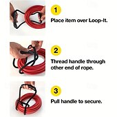 economico Organizzazione spazi-Cinghia di stoccaggio resistente da 24 pollici con maniglia - organizer durevole, regolabile e versatile per prolunghe, tubi flessibili e altro - perfetto per casa, garage, barca, camper e uso esterno