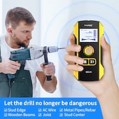 cheap Digital Multimeters &amp; Oscilloscopes-Portable Handheld Wall Scanner Wooden AC Wires Metal Pipes Rebars Detecting Tool Indicator Light Drill Hole Tool