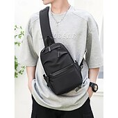 economico Borselli da uomo-Per uomo Borsa a tracolla Borsello da petto Borse a tracolla Nylon Esterno Casual / quotidiano Cerniera Tasche multiple Massima capacità Leggero Tinta unica Nero Blu Grigio