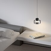 economico Luci a sospensione-lampada a sospensione moderna in alluminio e ferro di lusso, lampada a sospensione per soggiorno, camera da letto, sala da pranzo, isola della cucina, piccola lampada a sospensione a led con paralume