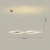 economico Luci a sospensione-lampada a sospensione dimmerabile continua lampada a sospensione lineare lampada a sospensione 220-240v 120cm