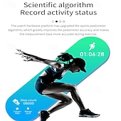 abordables Relojes inteligentes-iMosi HT15 Reloj inteligente 1.85 pulgada Smartwatch Reloj elegante Bluetooth Podómetro Recordatorio de Llamadas Seguimiento del Sueño Compatible con Android iOS Mujer Hombre Llamadas con Manos