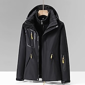 cheap Fleece &amp; 3 in 1 Jackets-Women&#039;s Softshell Jacket Hiking Jacket Winter Outdoor Windproof Water Resistant 3-in-1 Jacket Fleece Jackets Windbreaker Jacket Traveling Black Ivory Pink Green