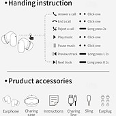 abordables Auriculares TWS-G06 TWS True auriculares inalámbricos En el oido Bluetooth 5.3 Deportes Diseño ergonómico Larga duración de la batería para Apple Samsung Huawei Xiaomi MI Aptitud física Camping / Senderismo Corriendo