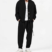preiswerte Herren Basic Hemden Sets-Herren 2 Stück Hemden-Set Passende Sets Lässiges Hemd Grün Hellgrau Grau Langarm Glatt Täglich Ausgehen Bekleidung Modisch Brautkleider schlicht