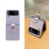 Χαμηλού Κόστους Samsung Θήκη-τηλέφωνο tok Για Samsung Galaxy Z Flip 6 Z Flip 5 Z Flip 4 Πίσω Κάλυμμα Δαχτυλίδι πόρπη Ανθεκτική σε πτώσεις Ρετρό PC