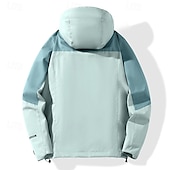 baratos Casacos Leves, Polares &amp; Caminhada-Mulheres Jaqueta Softshell Jaqueta de Trilha Inverno Ao ar livre Bloco de cor Térmico / Quente A Prova de Vento Impermeável Jaquetas 3-em-1 Jaqueta de Inverno Jaqueta corta-vento Viajar Preto Branco