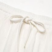 baratos Clássico-Homens Calças de linho Calças Calça verão Calças de praia Cintura elástica Com Cordão Perna reta Tecido Conforto Respirável Comprimento total Casual Diário Feriado Moda Estilo Clássico Preto Branco