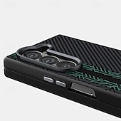cheap Samsung Cases-Phone Case For Samsung Galaxy Z Fold 7 Z Fold 6 Z Fold 5 Magnetic Adsorption Magnetic Support Wireless Charging Shockproof Armor PC PU Leather