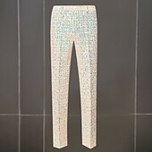 cheap Outfits-Disco 1980s Pants Outfits Suits &amp; Blazers Disco Sequins Men&#039;s Masquerade Performance Party Club Adults&#039; Coat Pants All Seasons