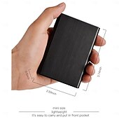 Недорогие визитницы и футляры-держатель кредитной карты rfid из нержавеющей стали, держатель кредитной карты для визиток для женщин и мужчин