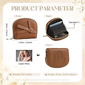 baratos Para mulheres-Carteira de Foto Gravada Personalizada - Melhor Presente para Mãe - Carteira de Couro Personalizada com Foto Presente Perfeito para Casamento Dia das Mães Aniversário Natal e Presente Sazonal para Ela