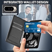 abordables Otras carcasas-teléfono Funda Para Google Píxel 9 Pro Pixel 9 Pro XL Pixel 8 Pro Pixel 8 Píxel 9 Pixel 7 Pixel 7 Pro Gire la tapa con Soporte Ranura para tarjetas Antigolpes Retro TPU Cuero de PU