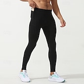 abordables Pantalones de Correr &amp; Mallas-Hombre Leggings Running Leggings Cintura elástica Capa base Exterior Deporte Deportivo Otoño Secado rápido Suave Compresión Reductor del Sudor Power Flex Maratón Corriendo Rutina de ejercicio Pitillo