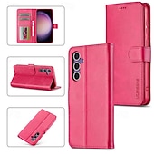 お買い得  サムスン用ケース-Samsung Galaxy S24 S24 Ultra Plus S24 FE S23 S22 S21 S20 Ultra Plus FE S25 Ultra用のスタンドホルダー、マグネットカードスロット、レトロTPU PUレザーのフリップカバー