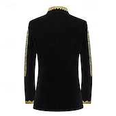 economico Capispalla-Elegante Vintage Vittoriano Cappotto Mascherata Abbigliamento esterno Principe Corrina vittoriana Ricamato Ricamo Vintage Per uomo Reale Stile Steampunk Capodanno Mascherata Feste Carnevale di Venezia