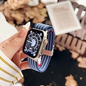 economico Cinturini per Apple Watch-Solo Loop Compatibile con Cinturino dell&#039;Apple Watch 38mm 40mm 41mm 42mm 44mm 45mm 49mm Regolabili Tessuto Cinturino di ricambio per iwatch Ultra 2 Series 9 8 7 SE 6 5 4 3 2 1