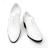 economico Formale-scarpe oxford da uomo in vernice nera con motivo coccodrillo in similpelle – scarpe eleganti con tacco a blocco, perfette per lavoro, matrimonio ed eventi speciali