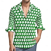abordables Vêtements pour Hommes-Blouse / Chemise Dessin animé Manga La Saint-Patrick 2026 Mode Occasionnel Graphique pour Homme Adulte Impression 3D  pour Fête de la Saint-Patrick Décontracté Quotidien Festival