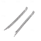 abordables Boucles d&#039;oreilles-Femme Boucles d&#039;oreille Clou Géométrique Joie mode Luxe Des boucles d&#039;oreilles Bijoux Argent Pour Soirée