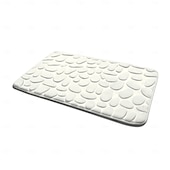 voordelige Matten &amp; Tapijten-badmat met reliëf van kasseien, antislip, traagschuimmat, wasbare badmatten, snel waterabsorberend, antislip, wasbaar, dik, zacht en comfortabel tapijt voor de doucheruimte