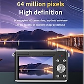 baratos Câmaras, Fotografia &amp; Vídeo-câmera digital retrô fashion de 64 megapixels 4k hd lente cmos hd câmera de tiro grande angular