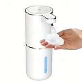 abordables Distributeurs à savon-Distributeur de savon automatique d&#039;une capacité de 380 ml - rechargeable par USB sans contact et technologie de détection de mouvement