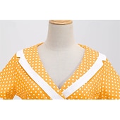 economico Vestiti-Elegante Classico Anni 1950 Vestito A Pois Linea ad A Costume Per donna San Valentino Evento / Festa Data Tè Adulti Vestito Primavera &amp; Estate