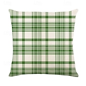 billiga Kuddfodral för semester-dekorativa slängkuddar fodral saint patrick&#039;s day 1 st shamrock mjukt fyrkantigt kuddfodral örngott för sovrum vardagsrum soffa soffstol