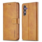 お買い得  サムスン用ケース-Samsung Galaxy S24 S24 Ultra Plus S24 FE S23 S22 S21 S20 Ultra Plus FE S25 Ultra用のスタンドホルダー、マグネットカードスロット、レトロTPU PUレザーのフリップカバー